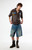 FORD Men's Dirty Wash Baggy Jean Shorts - 0172454210001