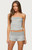 Edikted Women's Presley Stripe and Polka Dot Foldover Tube Top - 0260609690068