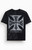 West Coast Choppers Men's Bleach Cross Logo T-Shirt - 0097603260903