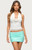 Edikted Women's Layered Lacey Cowl Neck Halter Top - 0263609690140