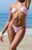 Pacsun Women's Pink Azalea Shine Curtain Cheeky Bikini Bottom - 0811603490011066
