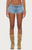 Edikted Women's Ciel Low Rise Denim Micro Shorts - 0267609690055