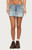Edikted Women's Emree Distressed Denim Mini Skirt - 0269609690033