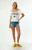 WILD COLLECTIVE Women's x MLB Milwaukee Brewers Off-The-Shoulder T-Shirt - 0702610230088