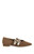 AZALEA WANG Women's Marius Tobacco Western Ballet Flats - 0275611590002