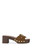 AZALEA WANG Women's Epsilon Brown Suede Platform Sandals - 0275611590039
