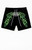 Von Dutch Men's Green Flame Fleece Sweat Shorts - 0172513430001