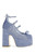 AZALEA WANG Women's Sprout Denim Platform Heels - 0275611590051