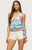 Edikted Women's Abstract Backless Tie Halter Top - 0263609690184