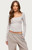 Edikted Women's Hayden Square Neck Long Sleeve Top - 0263609690206