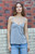 John Galt Women's Gray Babydoll Tank Top - 0704601601769