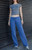 John Galt Women's Blue Hilary Baggy Sweatpants - 0844601600359