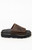 Dr Martens Women's Brown Leather Zebzag Flower Slide Sandals - 0580522360015