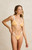 Rhythm Women's Orange Plaid Double Strap Triangle Bikini Top - 0825483770064