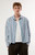 Pacsun Men's Blue Striped Noto Long Sleeve Cropped Shirt - 0183611140041