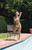 Pacsun Women's Blue Plaid Rae High Cut Bikini Bottom - 0811451180372040