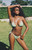 Pacsun Women's Blue & Green Checker Summer Triangle Bikini Top - 0810451180124329
