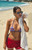 Pacsun Women's Red & Blue Striped Summer Triangle Bikini Top - 0810451180124793