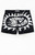 Pacsun Men's Black Logo Seersucker 4.5" Swim Trunks - 0150611140010