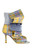 AZALEA WANG Women's Yellow Plaid Birdsong Stiletto Booties - 0275611590061