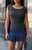 John Galt Women's Dark Gray Ginny Off-The-Shoulder Top - 0704601601894