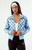 adidas Women's Blue Satin Firebird Track Jacket - 0751000250010