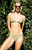 Rhythm Women's Striped Ribbed High Cut Skimpy Bikini Bottom - 0825483770067