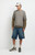 Pacsun Men's Austin Extreme Baggy Jean Shorts Cyber Applique Dark Blue - 0170611110017