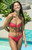 Pacsun Women's Tropical Eliza Shine Bandeau Bikini Top - 0810451180137656