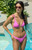 Pacsun Women's Hot Pink Rae Triangle Bikini Top - 0810451180193401