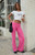 John Galt Women's Pink Priscilla Flare Pants - 0844601600392