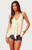 Edikted Women's Barbie Sequin Chiffon Handkerchief Top - 0263609690317