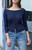 John Galt Women's Navy Soft Button Down Cardigan - 0796601600253