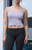 John Galt Women's Violet Beyonca Cropped Tank Top - 0704601602096