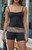 John Galt Women's Leopard Foldover Micro Shorts - 0842601600377