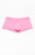 John Galt Women's Pink Striped Boxer Boyshorts - 0842601600398