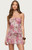 Edikted Women's Tessa Floral Split Front Halter Top - 0263609690365