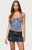 Edikted Women's Twisted Cutout Striped Halter Top - 0263609690402