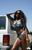Kulani Kinis Women's Tie Dye V Cheeky Bikini Bottom - 0825604650030