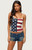 Edikted Women's USA Lover Tank Top - 0260609690186