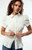 WEWOREWHAT Women's Polka Dot Cinched Button Up Shirt - 0731603330004