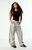 adidas Women's Gray High Waisted Barrel Jeans - 0860000250004