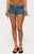 Edikted Women's Lalie Drawstring Denim Micro Shorts - 0266609690116