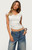 Edikted Women's Royan Cowl Neck Drawstring Top - 0263609690428