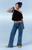Pacsun Women's Zoe Low Rise Girlfriend Jeans Medium Blue Wash - 0860602840146