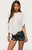 Edikted Women's Sable Asymmetric Chiffon Top - 0263609690449