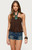 Edikted Women's Polie Beaded Bubble Halter Top - 0263609690456