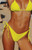 VYB Women's Love Triangle Ribbed High Cut Side Tie Bikini Bottom - 0270610670026