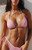VYB Women's Love Triangle Ribbed Scottie Triangle Bikini Top - 0270610670027