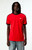 adidas Men's Red Three Stripes Ringer T-Shirt - 0097000250084